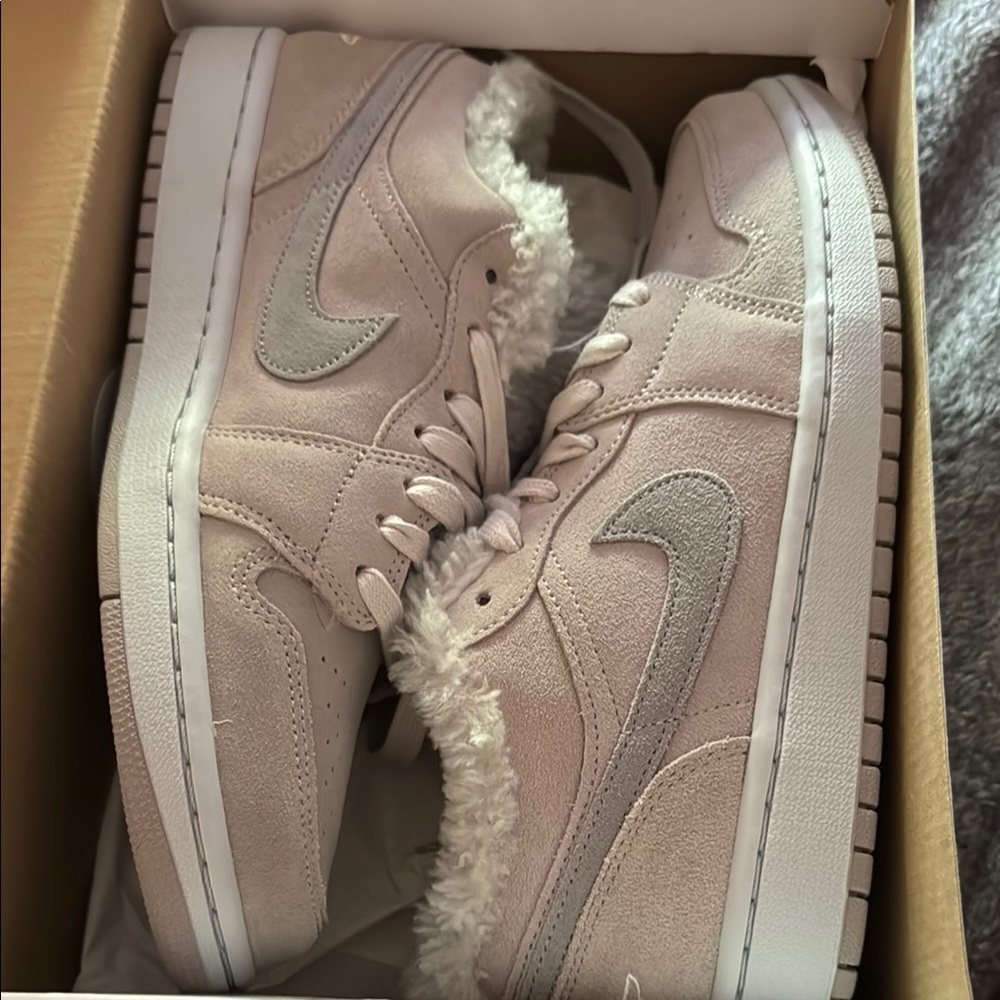 Nike Pink and Gray Sneakers Stylish Comfort
